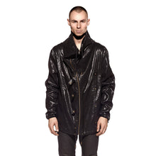 Load image into Gallery viewer, THE COATED LINEN CONVERTIBLE JACKET - BLACK